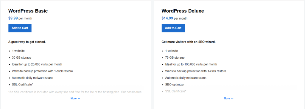 wordpress ecommerce basic hosting