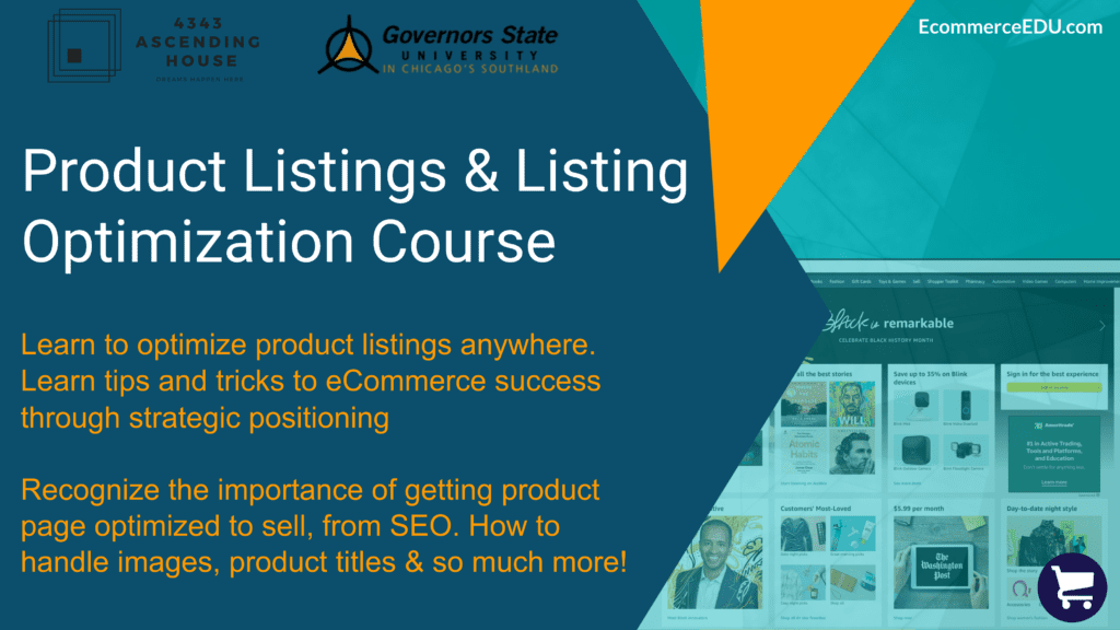 Product Listings and Listing Optimization Course Ecommerce EDU Ecommerce Education