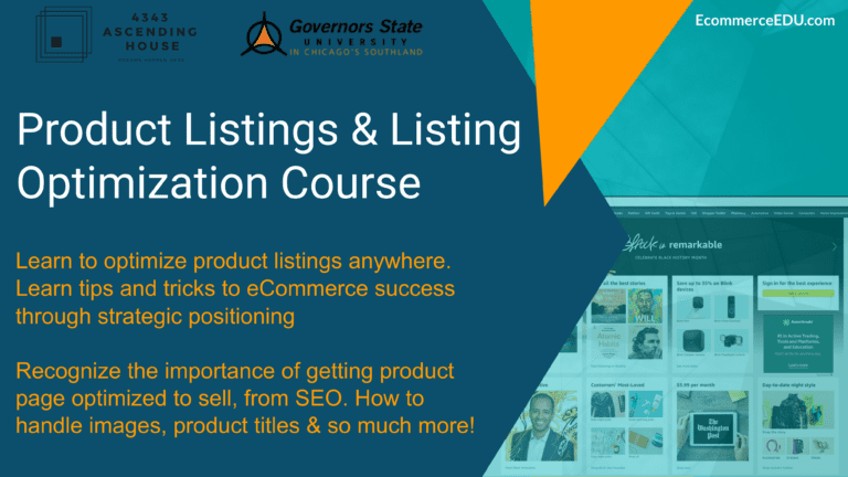 ecommerce product listings course