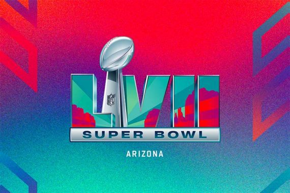 Logo from NFL of Super Bowl LVII.
