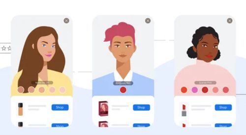 Home page of Google AR Beauty Tools