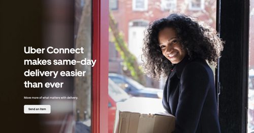 Web page of Uber Connect