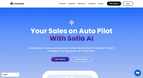 Home page of Connectly