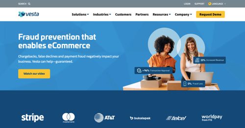 Home page of Vesta