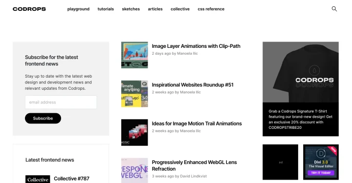 Codrops website