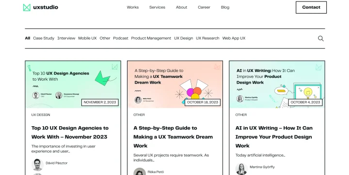 UX studio website