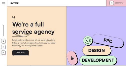 Home page of Byteex