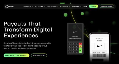 Home page of Runa