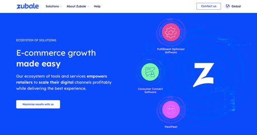 Home page of Zubale