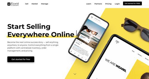 Home page of Ecwid