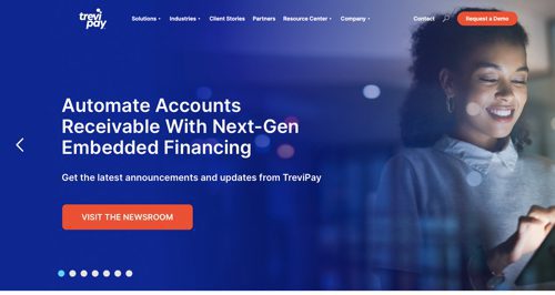 Home page of TreviPay