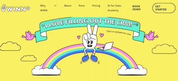 Home page of Winn.ai