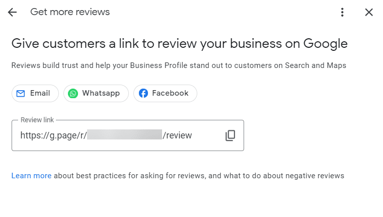 Ask for Reviews