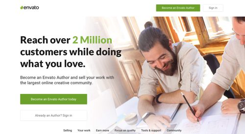 Home page of Emvato Market
