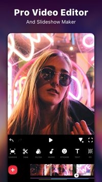 InShot example video on a smartphone