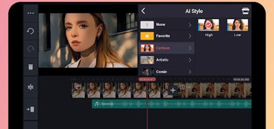 KineMaster example video on a smartphone