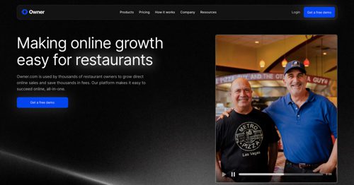 Home page of Owner.com