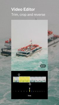 VSCO example video on a smartphone