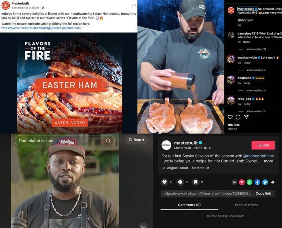 Screenshot of Masterbuilt's TikTok page. Screenshot of Masterbuilt's TikTok page.