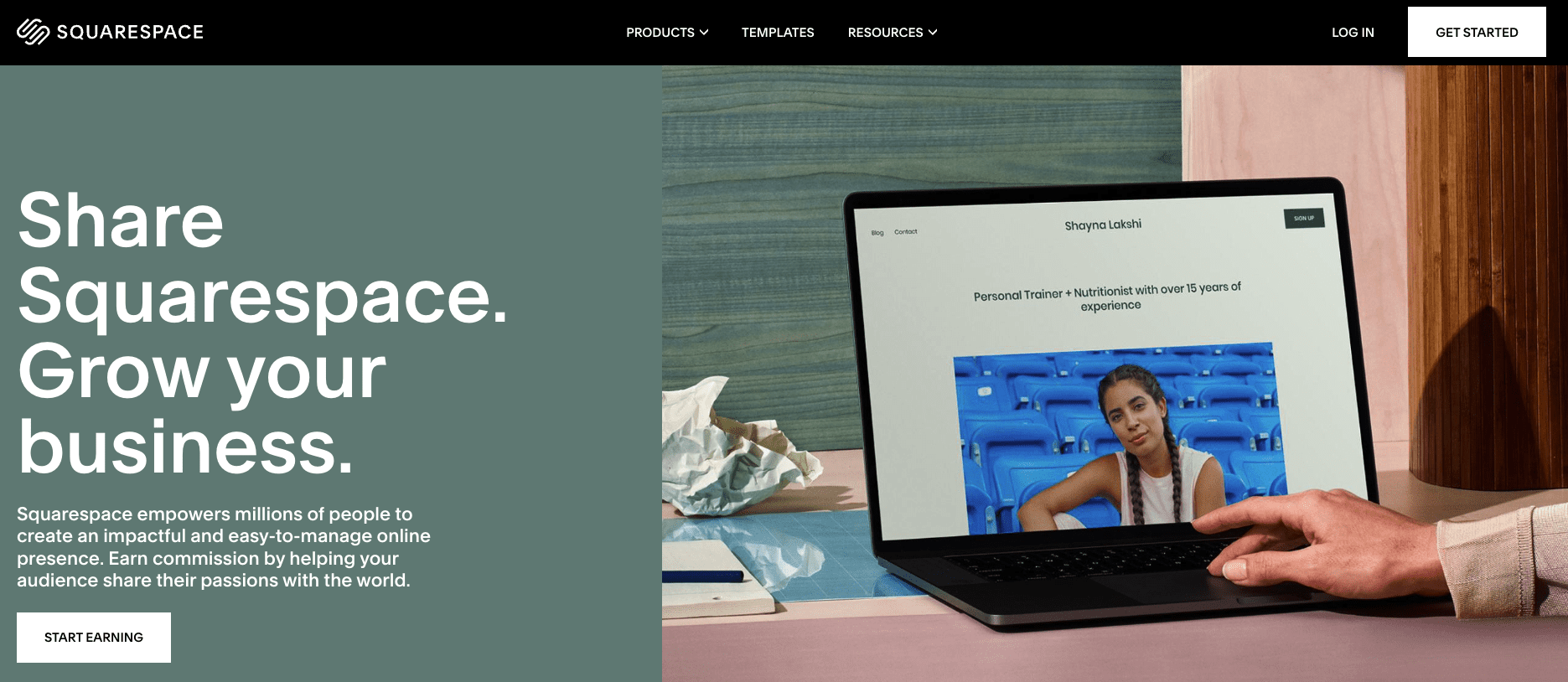 Squarespace affiliate program