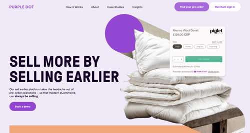 Home page of Purple Dot