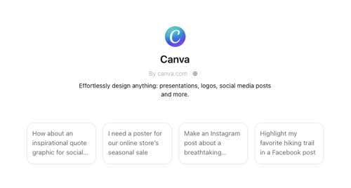 Screenshot of description for Canva