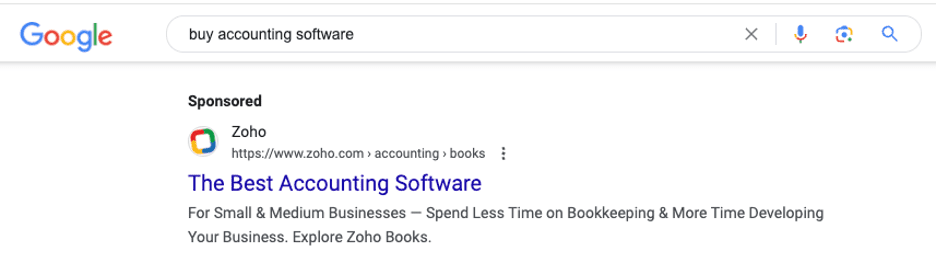Google search search: buy accounting software
