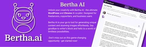 Web page of Bertha AI