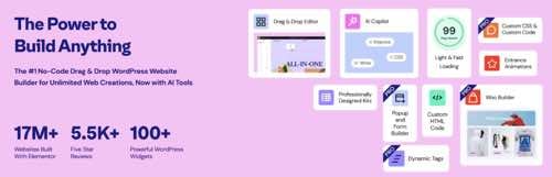 Web page of Elementor
