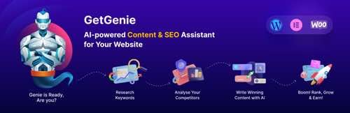 Web page of GetGenie AI