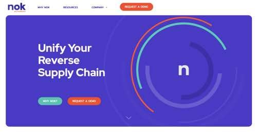 Home page for Nok Recommerce