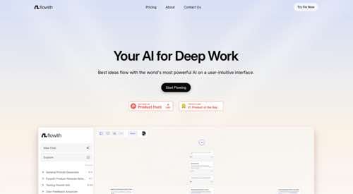 Home page of Flowith