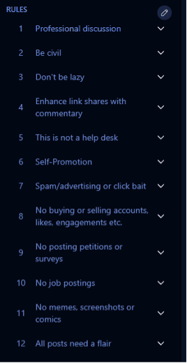 Reddit (/r/socialmedia)