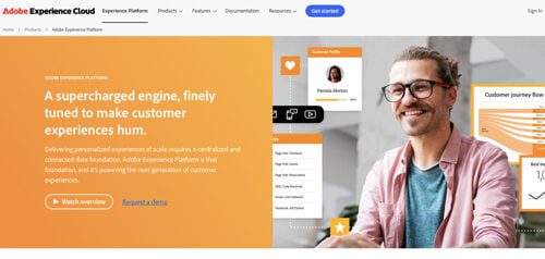 Web page of Adobe Experience Platform