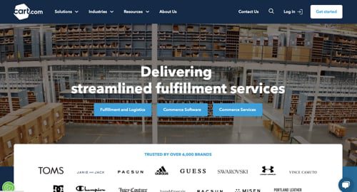 Home page of Cart.com