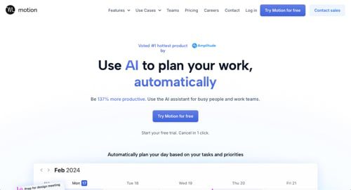 Home page for Motion