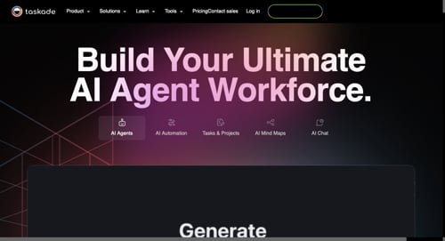 Home page for Taskade