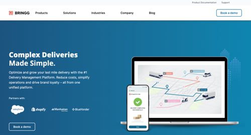 Home page of Bringg
