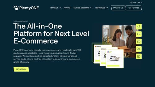 Home page of PlentyOne