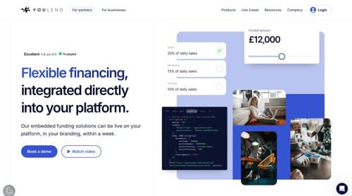 Home page of YouLend