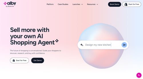 Home page of Alby