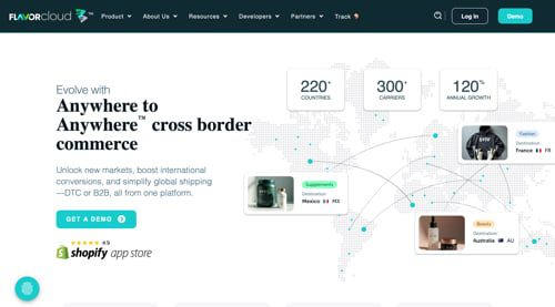 Home page of FlavorCloud