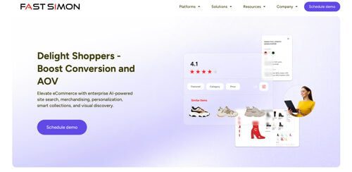Home page of Fast Simon