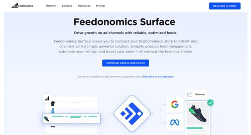 Home page of Feedonomics Surface Home page of Feedonomics Surface