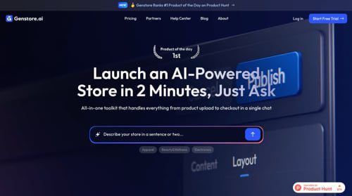 Home page of Genstore