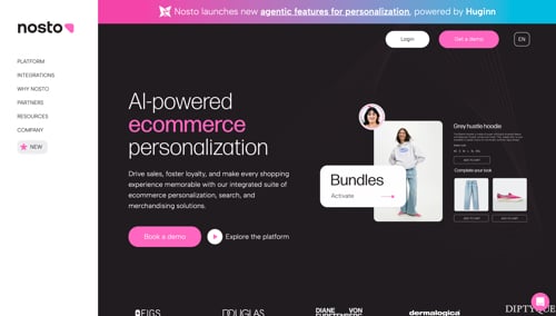 Home page of Nosto Home page of Nosto