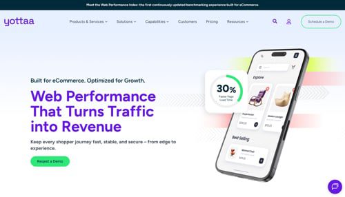 Home page of Yottaa