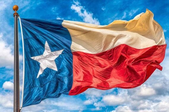 Image of the Texas state flag Image of the Texas state flag