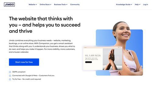 Jimdo home page Jimdo home page