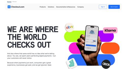 Home page of Checkout.com Home page of Checkout.com